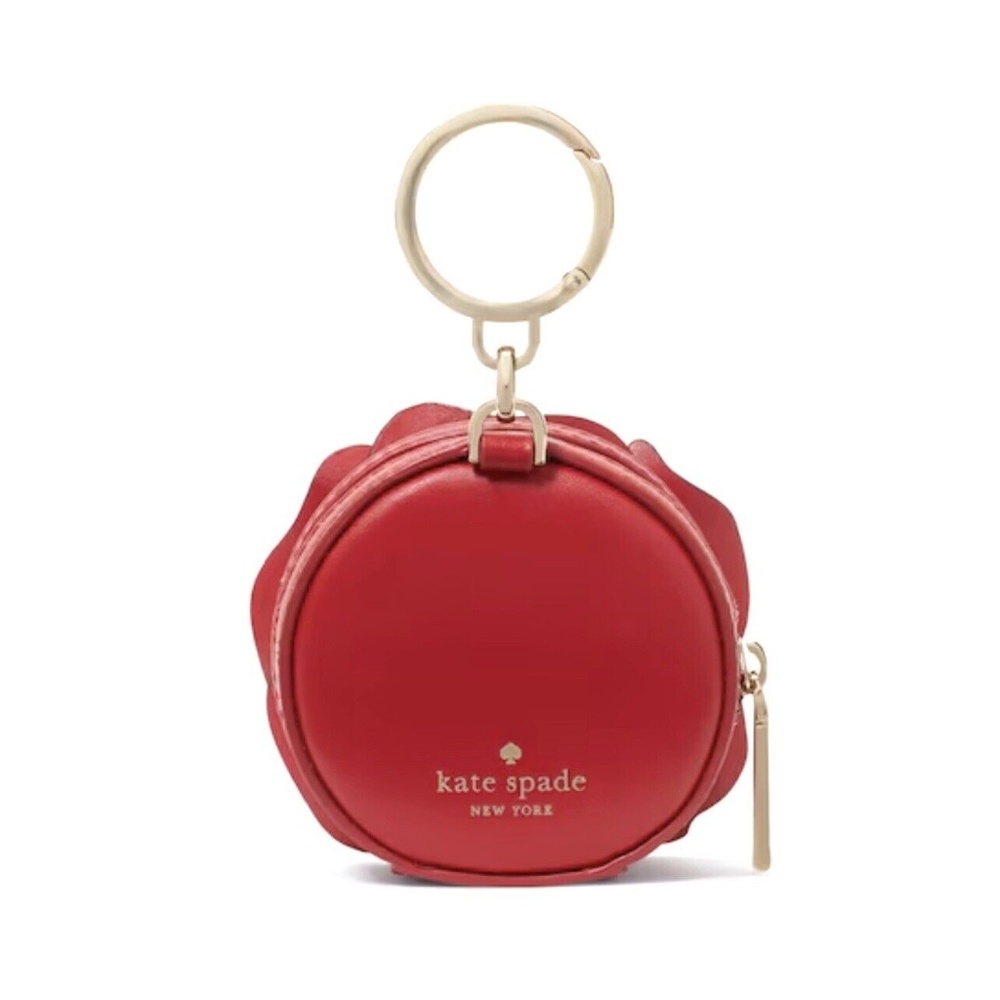 Disney x Kate Spade Beauty And The Beast Flora 3D Rose Bag Charm Coin Purse - Picture 7 of 7